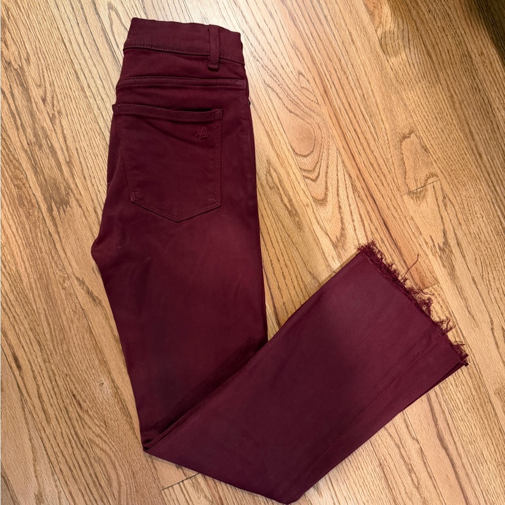 DL1961 Women's Deep Red Ankle Jeans